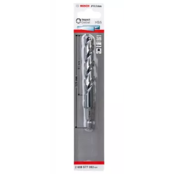 Broca helicoidal Bosch HSS con vástago hexagonal 9 mm