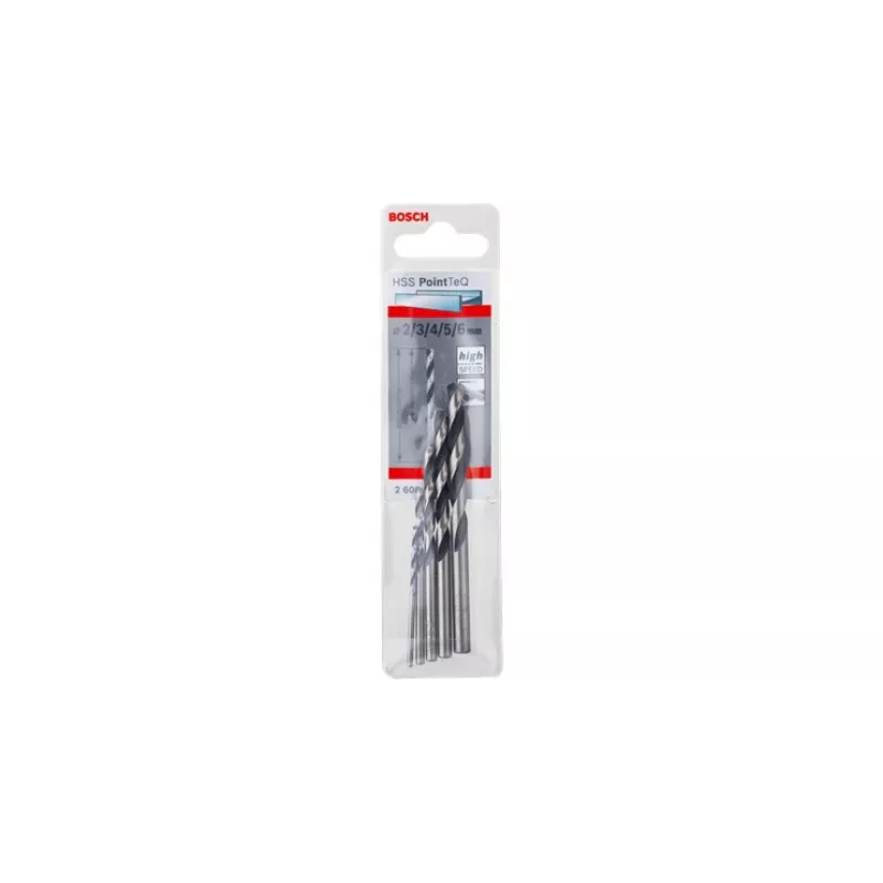 Juego de brocas helicoidales Bosch HSS PointTeQ 5 uds.