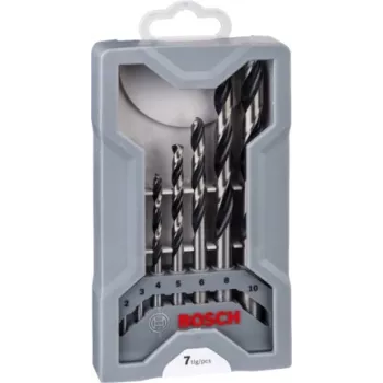 Juego de brocas helicoidales Bosch HSS PointTeQ 7 uds.