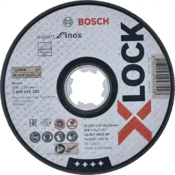 Bosch disco de corte recto 125 mm 22.23 mm accesorio 2608619265 1 ud. disco de corte