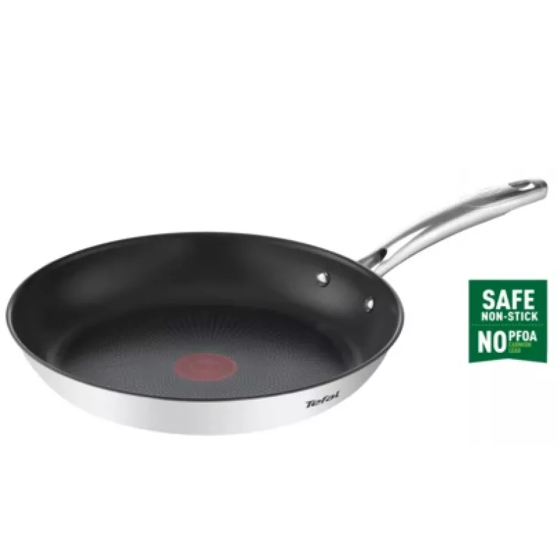 Sartén multiusos Tefal DUETTO+ G7320434 24 cm – acero inoxidable, libre de PFOA, negra