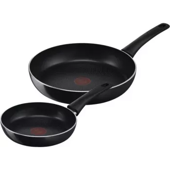 Juego de sartenes Tefal Generous Cook C27890 – aluminio, 20 cm y 28 cm, negro, 2 uds.