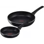 Juego de sartenes Tefal Generous Cook C27890 – aluminio, 20 cm y 28 cm, negro, 2 uds.