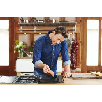 Tefal Jamie Oliver E24541 molde de horno cuadrado de 2,5 l negro — Ø base 17,5 cm, tamaño 290×458 mm