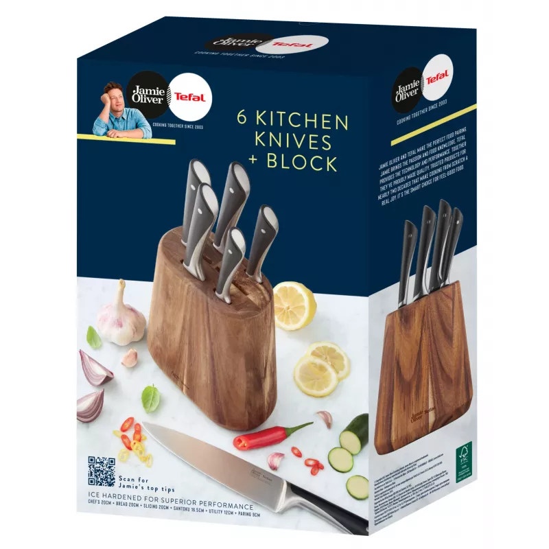 Cubertería Tefal Jamie Oliver K267S7 7 uds. hojas de acero inoxidable