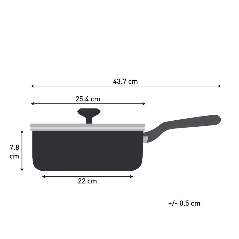 Tefal Change negro C4763225 sartén baja redonda