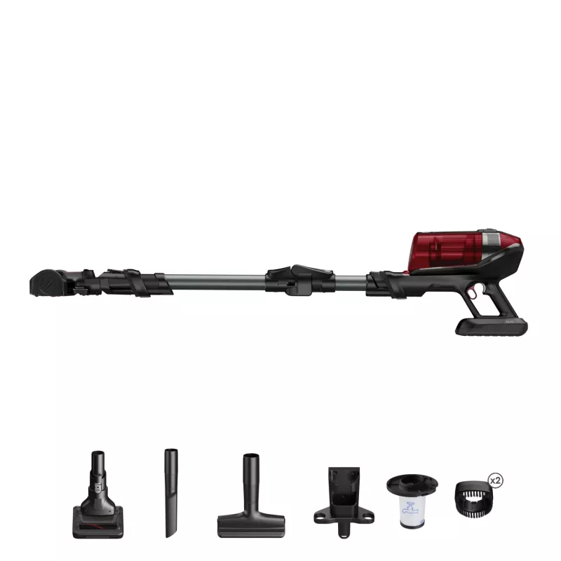 Rowenta RH98A8 aspirador de escoba 2 en 1 sin bolsa 0,9 l 320 W rojo, gris