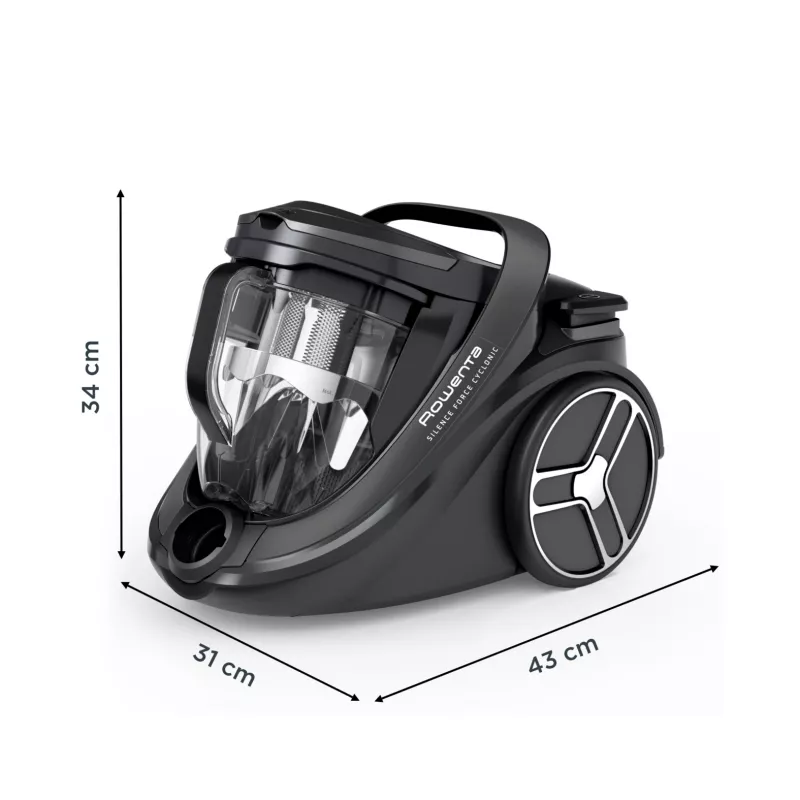 Aspirador de suelo Rowenta Silence Force RO7935 — 500 W, sin bolsa, tecnología ciclónica, 2,5 l, HEPA, 59 dB