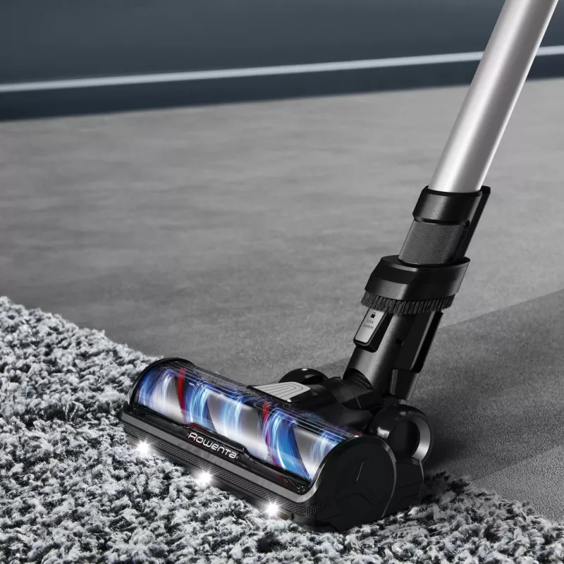 Aspirador de escoba Rowenta X-Force Flex 13.60 RH9A36WV — 60 min de autonomía, 0,65 l sin bolsa, ciclónico, morado