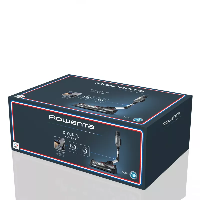 Rowenta X-Force Flex RH9L55E0 aspirador de escoba/aspirador eléctrico aspirador de escoba 2 en 1 batería en seco sin bolsa 0,65 l negro