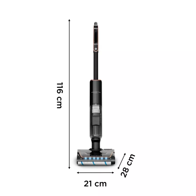 Rowenta X-Clean 7 GZ5736E0 aspirador de escoba/aspirador eléctrico batería en seco y húmedo sin bolsa negro
