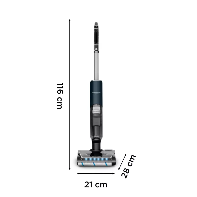Rowenta X-Clean 7 GZ5735E0 aspirador de escoba/aspirador eléctrico batería en seco y húmedo sin bolsa 0,5 l negro, cromado
