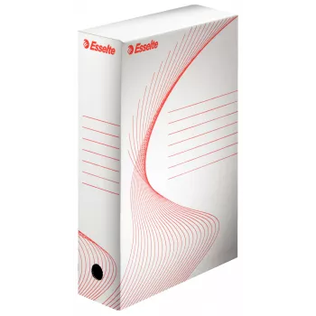Esselte 128001 caja de archivo cartón rojo, blanco