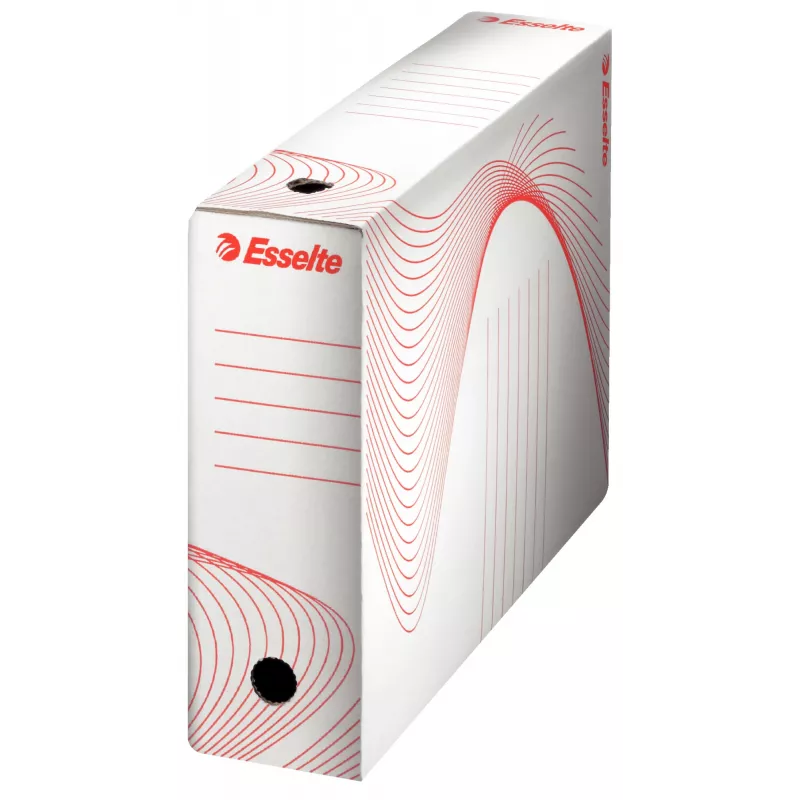 Esselte 128001 caja de archivo cartón rojo, blanco
