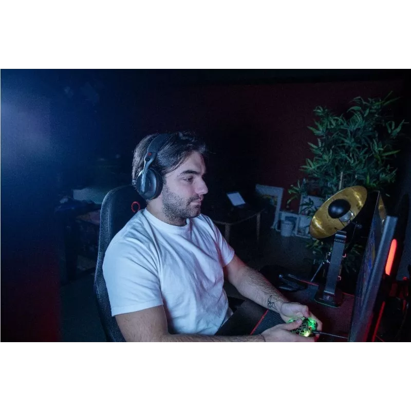 Konix PULSAR Auriculares con cable e inalámbricos diadema gaming USB Type-C Bluetooth negro