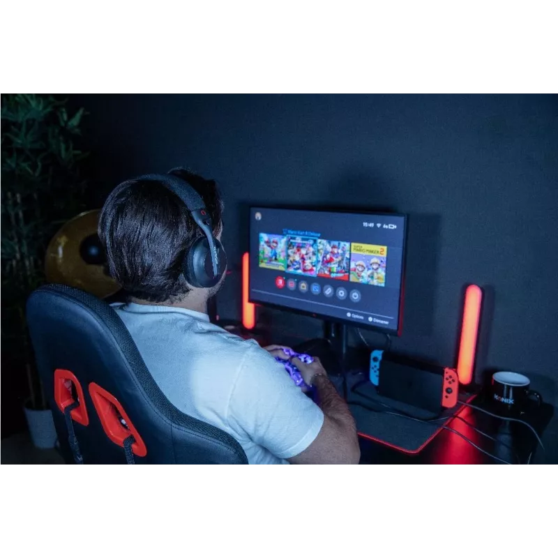 Konix PULSAR Auriculares con cable e inalámbricos diadema gaming USB Type-C Bluetooth negro