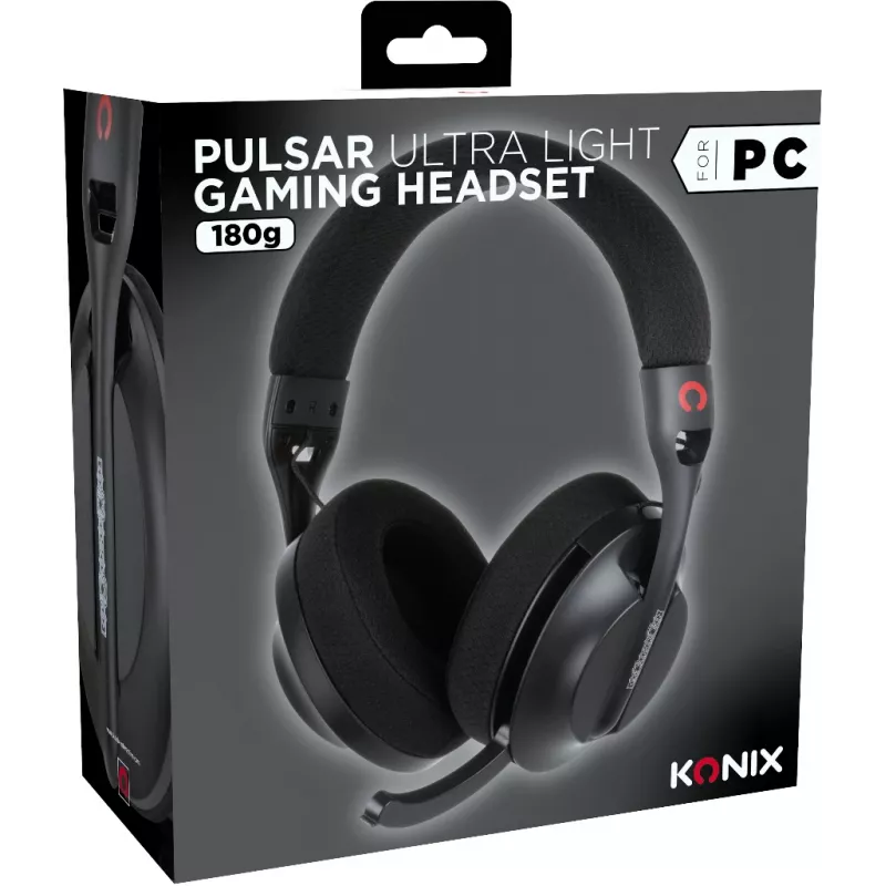 Konix PULSAR Auriculares con cable e inalámbricos diadema gaming USB Type-C Bluetooth negro
