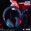 Konix PULSAR Auriculares con cable e inalámbricos diadema gaming USB Type-C Bluetooth negro