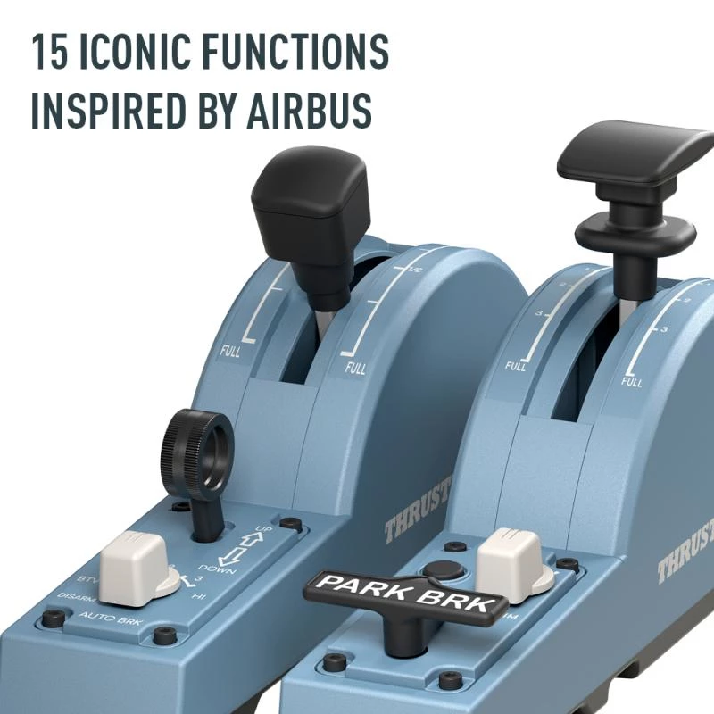 Thrustmaster TCA Quadrant Add-On Airbus Edition negro, azul simulador de vuelo PC
