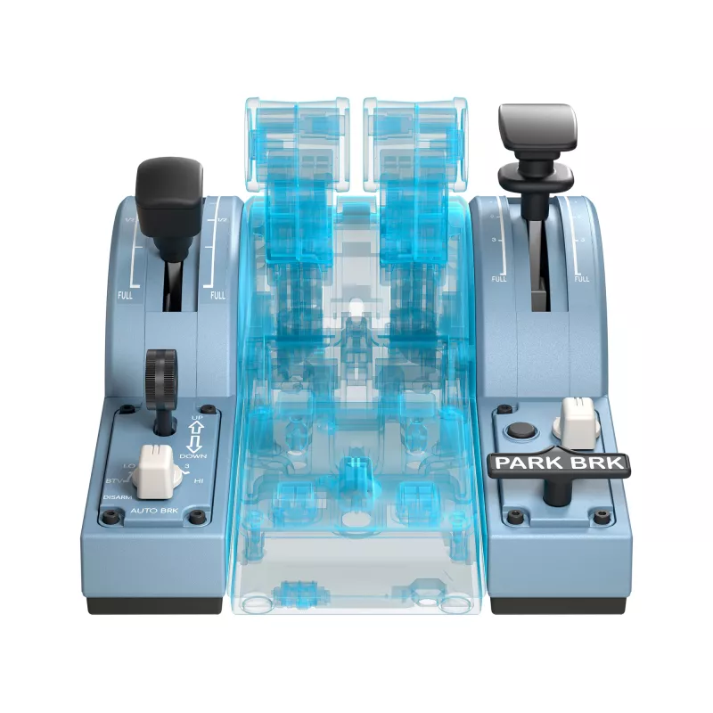 Thrustmaster TCA Quadrant Add-On Airbus Edition negro, azul simulador de vuelo PC