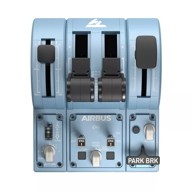 Thrustmaster TCA Quadrant Add-On Airbus Edition negro, azul simulador de vuelo PC