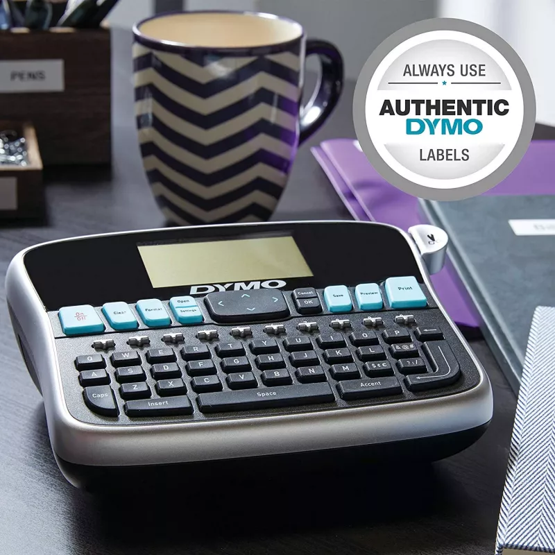 DYMO LabelManager Impresora de etiquetas de sobremesa | 360D Impresora de etiquetas manual recargableFácil de usarTeclas inteligentes One-TouchTeclado QWERTZPantalla grande | Para organizar en casa y en la oficina