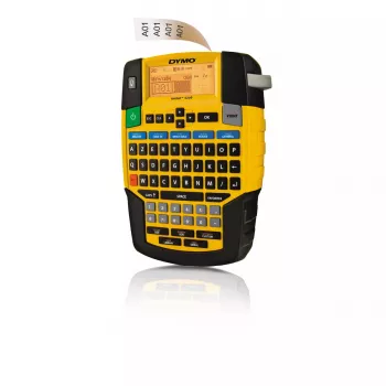 DYMO RHINO 4200 Impresora de etiquetas industrial | Teclado AZERTY y teclas de acceso rápido que ahorran tiempo | Impresora de etiquetas robusta para obras y tareas de rotulación exigentes