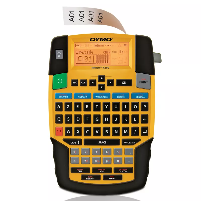 Impresora de etiquetas DYMO RHINO 4200 Kit transferencia térmica AZERTY