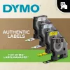 DYMO Authentic D1 Durable Labels | Impresión negra sobre cinta roja | 12 mm x 3 m | Cinta de rotulación para impresoras de etiquetas LabelManager