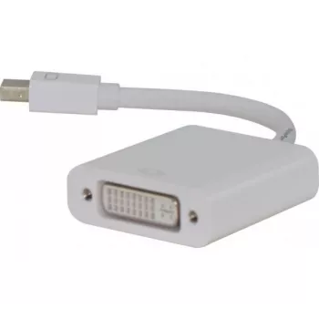 Hypertec 127429-HY Adaptador de cable de vídeo 0,09 m Mini DisplayPort DVI-D blanco
