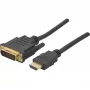 Hypertec 127871-HY Adaptador de cable de vídeo 1 m HDMI Type-A (estándar) DVI-D Negro