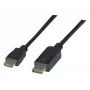 Hypertec 128164-HY Adaptador de cable de vídeo 3 m DisplayPort HDMI Negro
