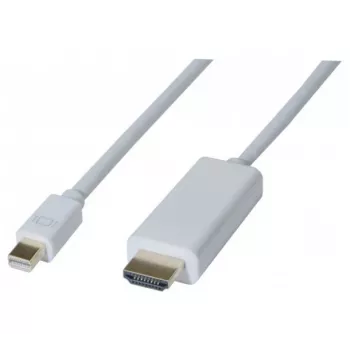 Hypertec 128418-HY Adaptador de cable de vídeo 2 m Mini DisplayPort HDMI Blanco