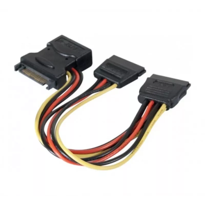 ATEN 147557 Cable SATA 0,3 m SATA 15 pines 2 x SATA 15 pines + Molex (4 pines) Varios colores, Negro