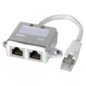 Divisor de red Hypertec 252471-HY Cat5e Acero inoxidable Macho/Hembra