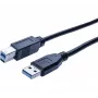 Hypertec 352468-HY cable USB USB 3.2 Gen 1 (3.1 Gen 1) 3 m USB A USB B negro