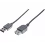 Hypertec 532414-HY cable USB USB 2.0 3 m USB A gris
