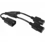 Hypertec 808430-HY Cable de alimentación negro 0,3 m C14 conector hembra 2 x C13 conector hembra