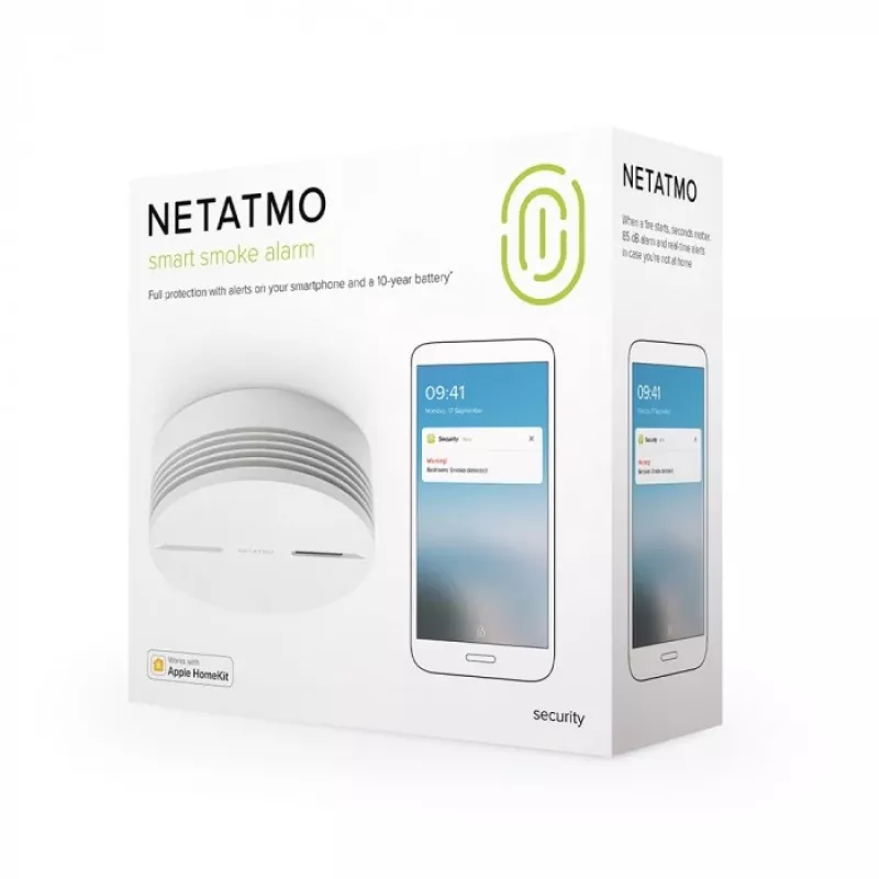 Netatmo NSA-DE detector de humo inteligente detector de reflexión fotoeléctrico conectable conexión inalámbrica