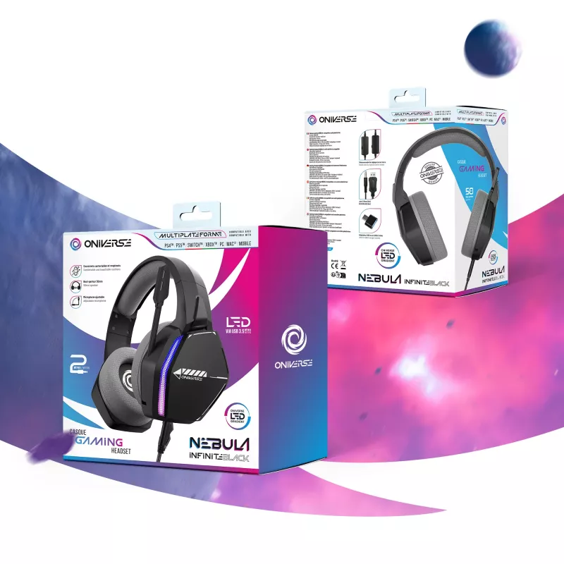 Oniverse auriculares gaming Nebula - Infinite negro (multiplataforma)