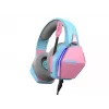 Oniverse auriculares gaming Nebula - Diva Pink (multiplataforma), con cable, gaming, 20 - 20000 Hz, 356 g, auriculares, cian, rosa