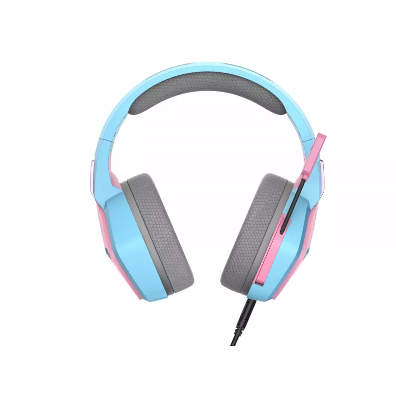 Oniverse auriculares gaming Nebula - Diva Pink (multiplataforma), con cable, gaming, 20 - 20000 Hz, 356 g, auriculares, cian, rosa