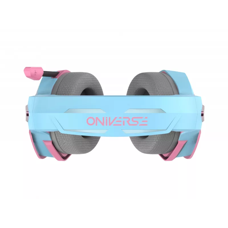 Oniverse auriculares gaming Nebula - Diva Pink (multiplataforma), con cable, gaming, 20 - 20000 Hz, 356 g, auriculares, cian, rosa