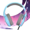 Oniverse auriculares gaming Nebula - Diva Pink (multiplataforma), con cable, gaming, 20 - 20000 Hz, 356 g, auriculares, cian, rosa