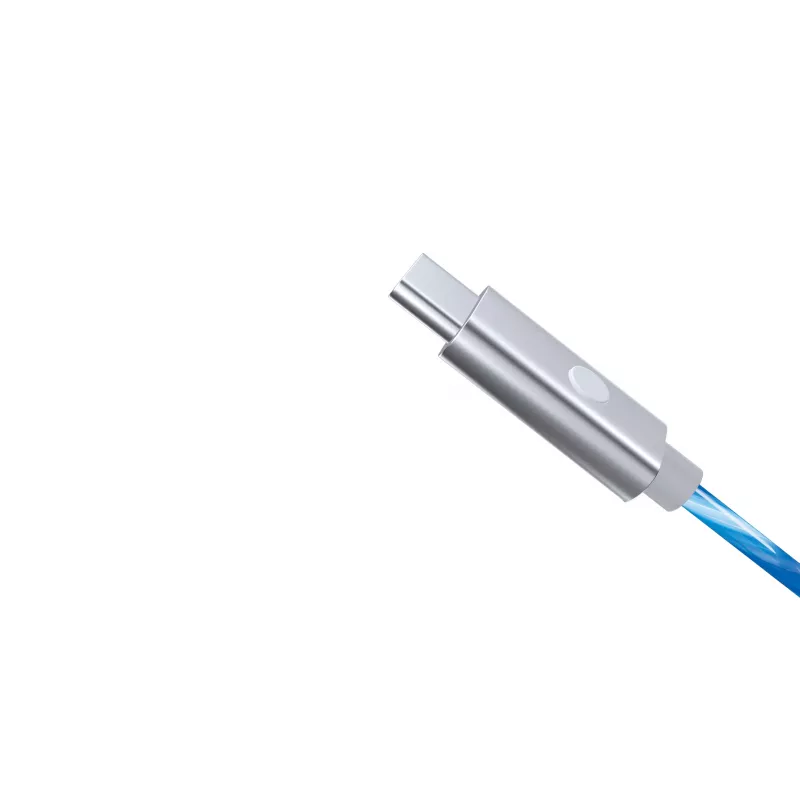 Oniverse cable de carga rápida USB-C a USB-C – 2 metros – LED (multiplataforma)
