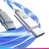 Oniverse cable de carga rápida USB-C a USB-C – 2 metros – LED (multiplataforma)