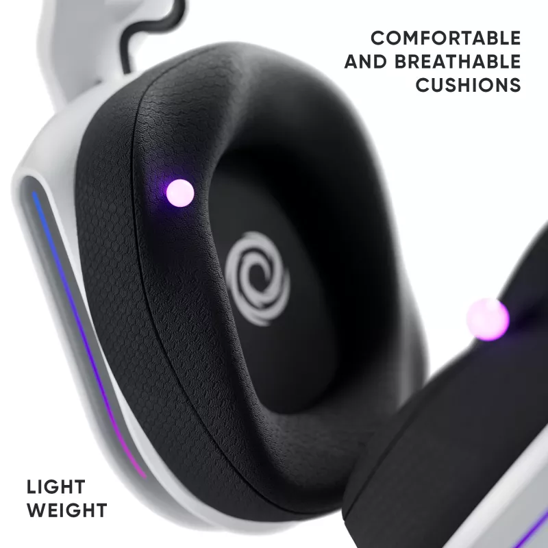 Auriculares gaming inalámbricos Oniverse Polaris - Celestial White (Multiplataforma)