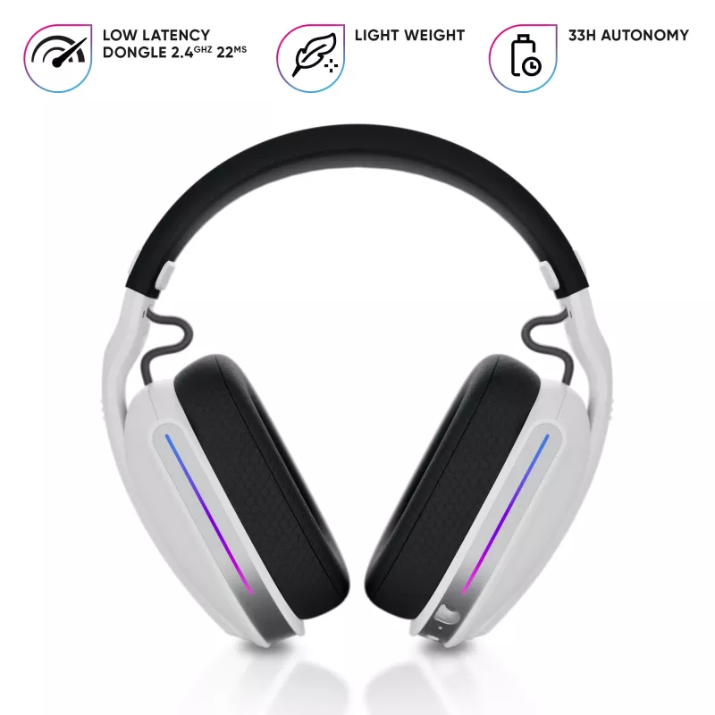 Auriculares gaming inalámbricos Oniverse Polaris - Celestial White (Multiplataforma)