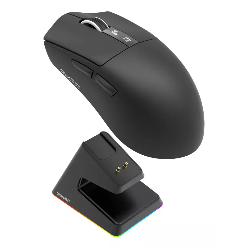 Oniverse - ratón gaming inalámbrico Vanguard + dock - Nocta negro (PC)