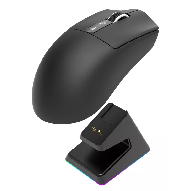 Oniverse - ratón gaming inalámbrico Vanguard + dock - Nocta negro (PC)